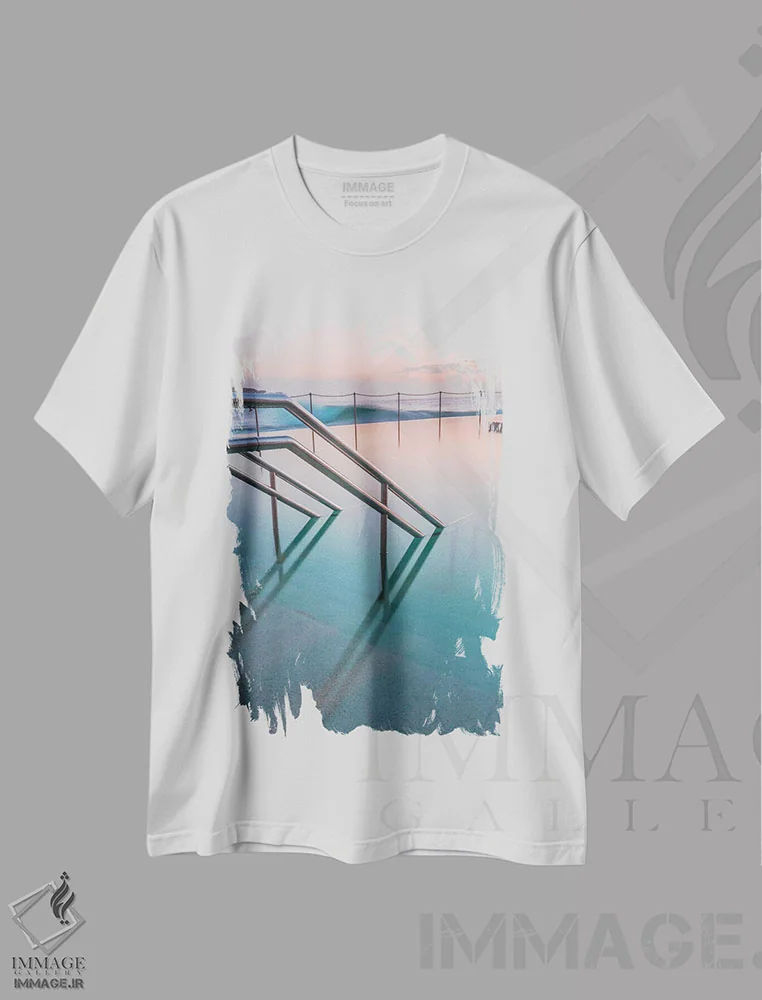 تیشرت سفید طرح دار ماهون، مدیوم اثر شارلوت کرد | immage.ir