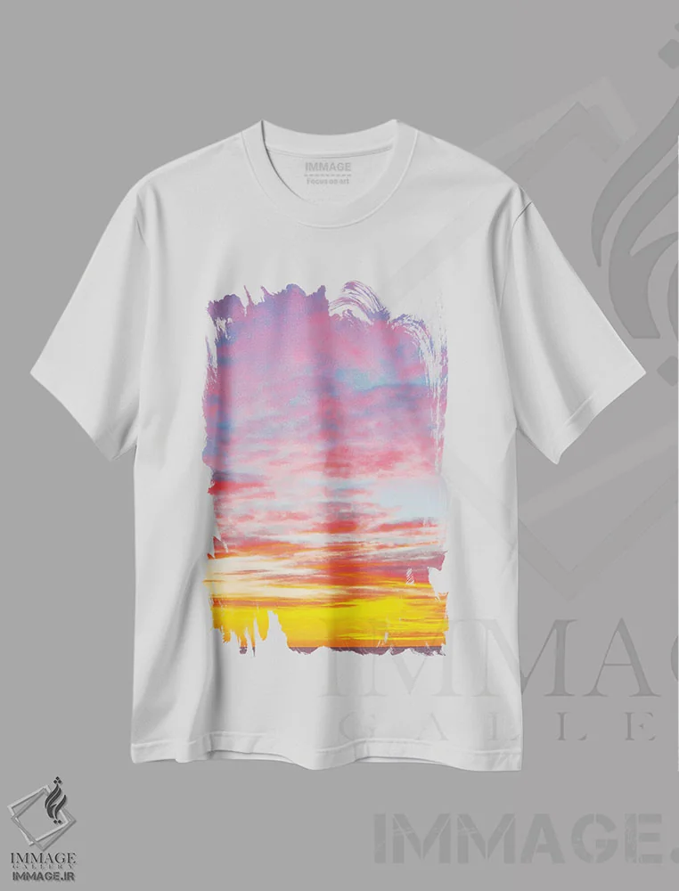 تیشرت سفید طرح دار نور درخشان، مدیوم اثر شارلوت کرد | immage.ir