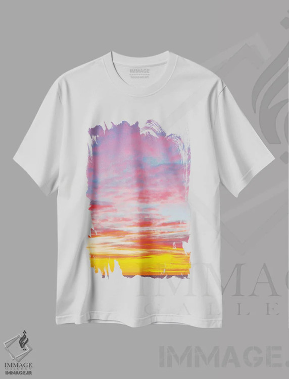 تیشرت سفید طرح دار نور درخشان، مدیوم اثر شارلوت کرد | immage.ir