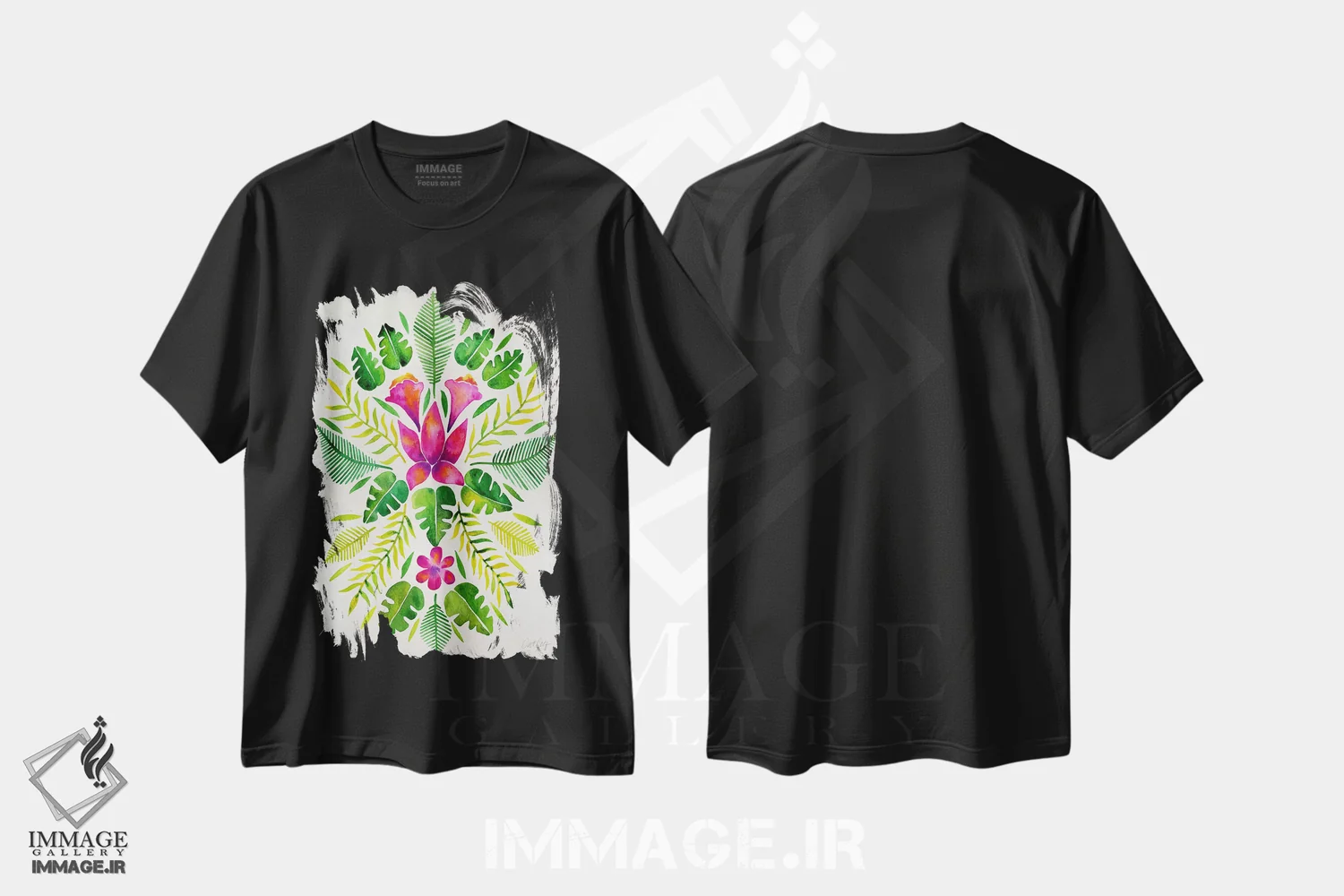 تیشرت مشکی طرح دار تقارن استوایی III، دکور معاصر اثر کت کوکیلت | immage.ir
