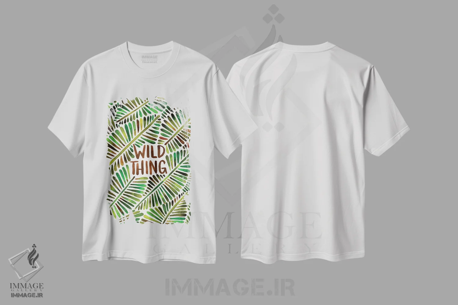 تیشرت سفید طرح دار Green,چیز وحشی، سبز، تایپوگرافی اثر کت کوکیلت | فروشگاه ایماژ