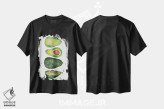 تیشرت مشکی طرح دار آووکادوها، تزئینی اثر کت کوکیلت | فروشگاه ایماژ