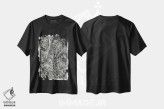 تیشرت مشکی طرح دار شیزماتوجلوتیس کالیپتراتای سیاه، دکور بوهمی اثر کت کوکیلت | immage.ir