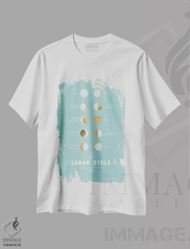 تیشرت سفید طرح دار تخم پرنده رابین، تزئینی اثر کت کوکیلت | فروشگاه ایماژ