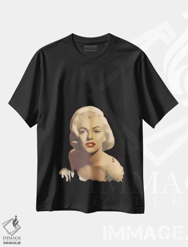 تیشرت مشکی طرح دار زیبایی کلاسیک در لباس مشکی، هنر دیجیتال اثر کریس کنسانی | فروشگاه ایماژ