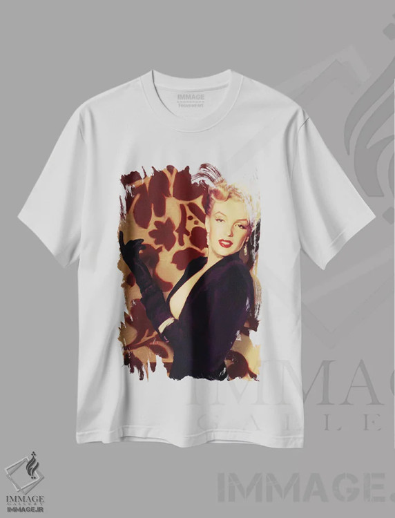 تیشرت سفید طرح دار دستکش های مرلین، هنر دیجیتال اثر کریس کنسانی | immage.ir