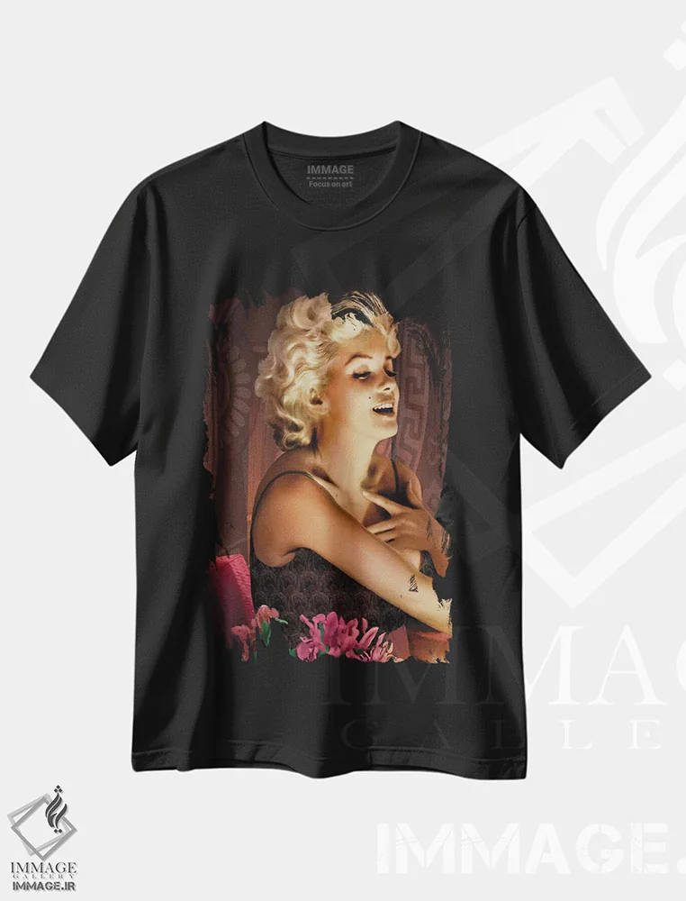 تیشرت مشکی طرح دار لمس مرلین، هنر دیجیتال اثر کریس کنسانی | immage.ir