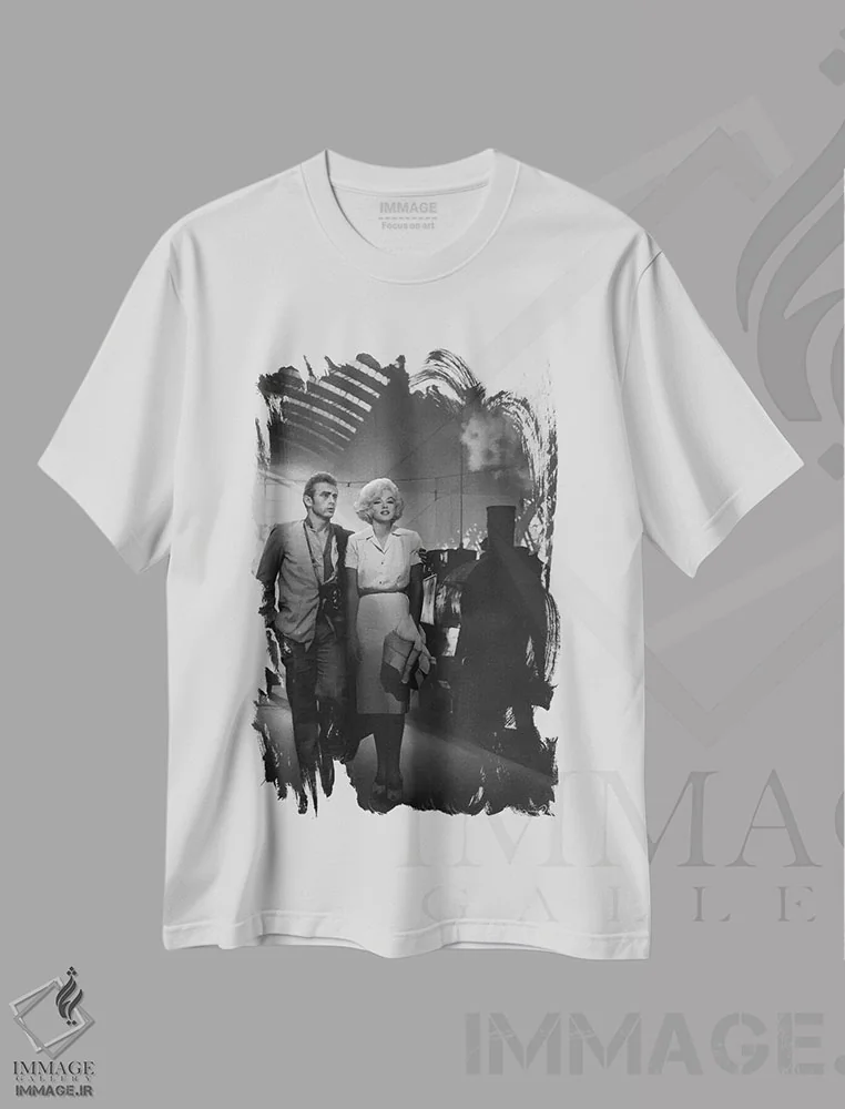 تیشرت سفید طرح دار خداحافظی، هنر دیجیتال اثر کریس کنسانی | فروشگاه ایماژ