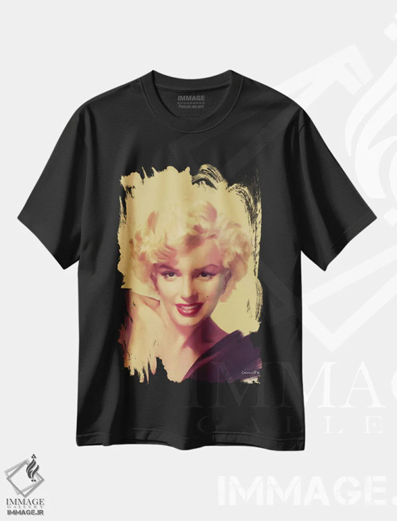 تیشرت مشکی طرح دار نگاه طلایی، تزئینی اثر کریس کنسانی | immage.ir