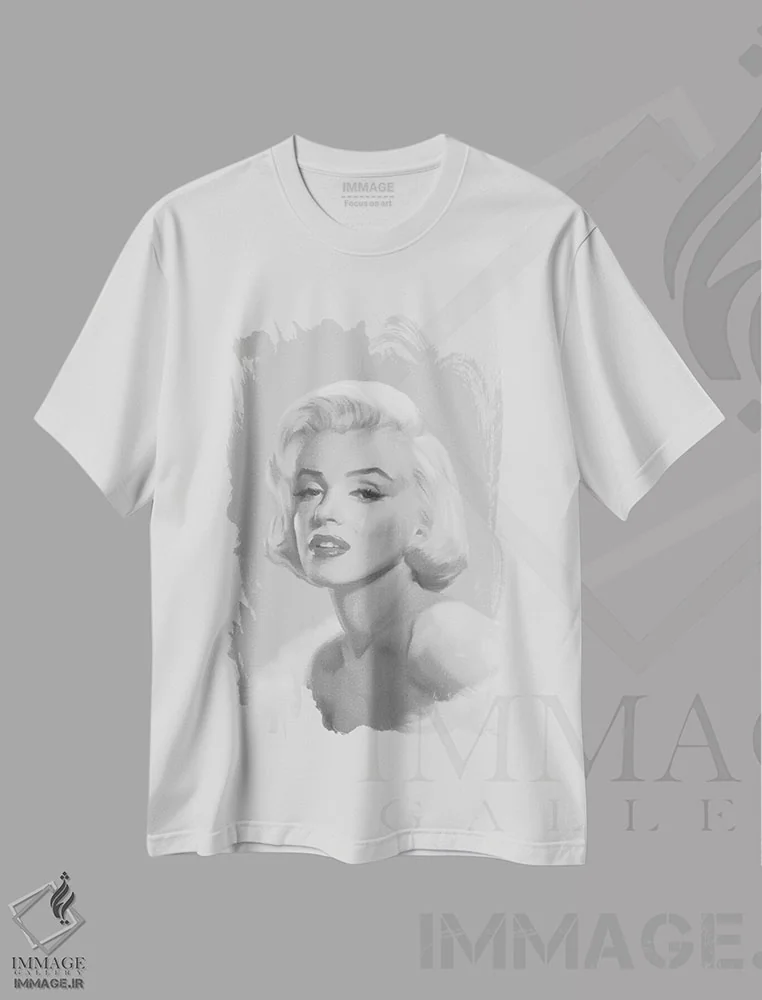 تیشرت سفید طرح دار مرلین واقعیِ آبی، هنر دیجیتال اثر کریس کنسانی | فروشگاه ایماژ