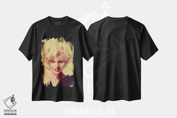 تیشرت مشکی طرح دار نگاه طلایی، تزئینی اثر کریس کنسانی | immage.ir