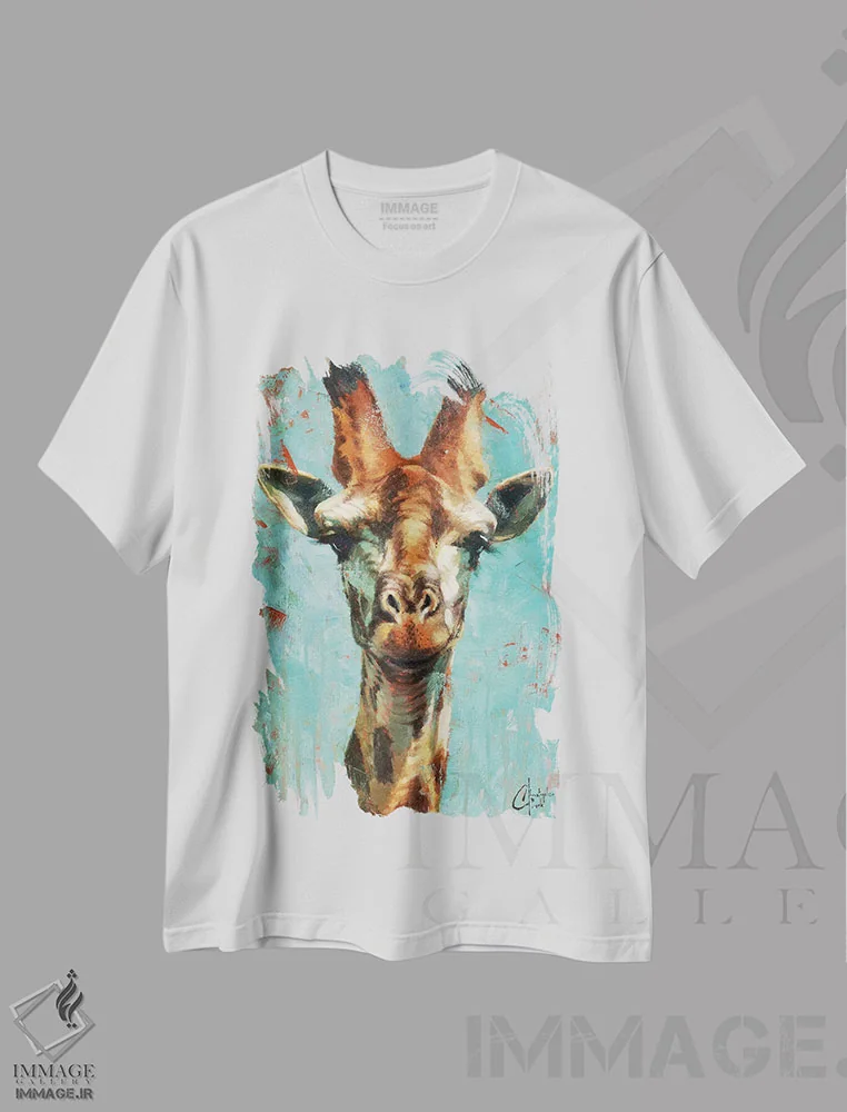 تیشرت سفید طرح دار اینجا هوا خوب است، هنر فاخر معاصر اثر کریستوفر کلارک | فروشگاه ایماژ