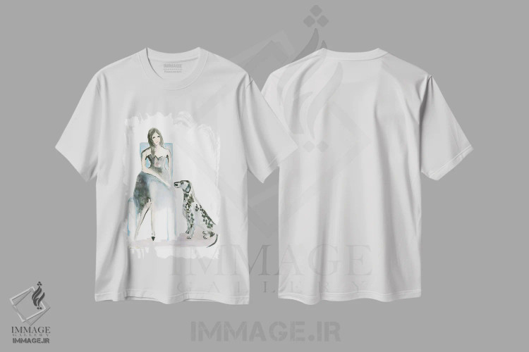 تیشرت سفید طرح دار خالص ترین عشق، تزئینی اثر کانی کالم | فروشگاه ایماژ
