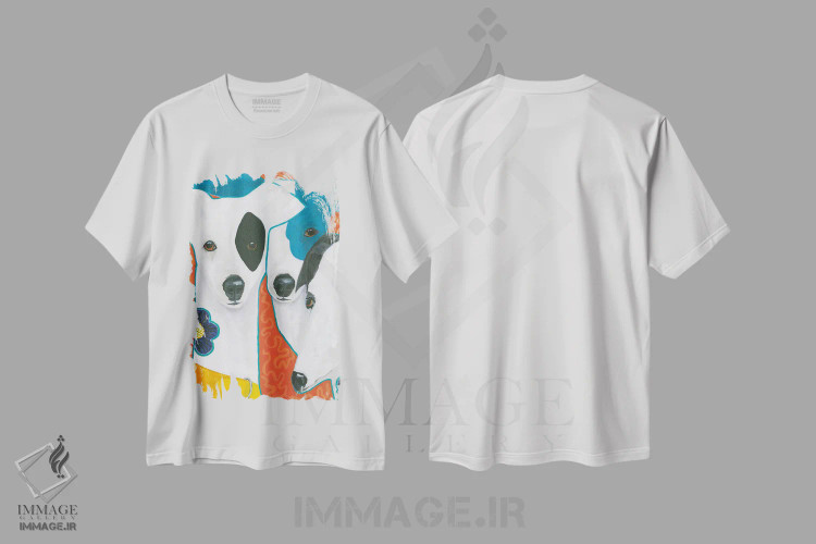 تیشرت سفید طرح دار بی نهایت وفادار، دکور معاصر اثر کانی کالم | فروشگاه ایماژ