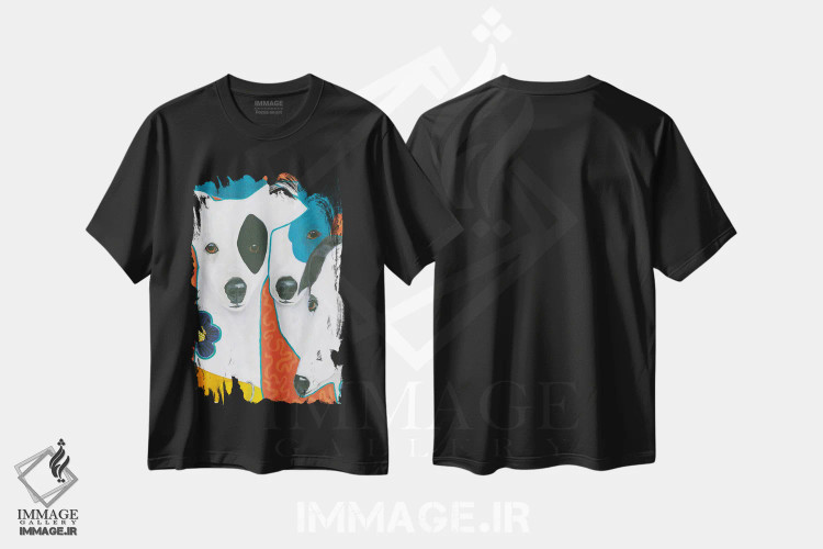 تیشرت مشکی طرح دار بی نهایت وفادار، دکور معاصر اثر کانی کالم | immage.ir