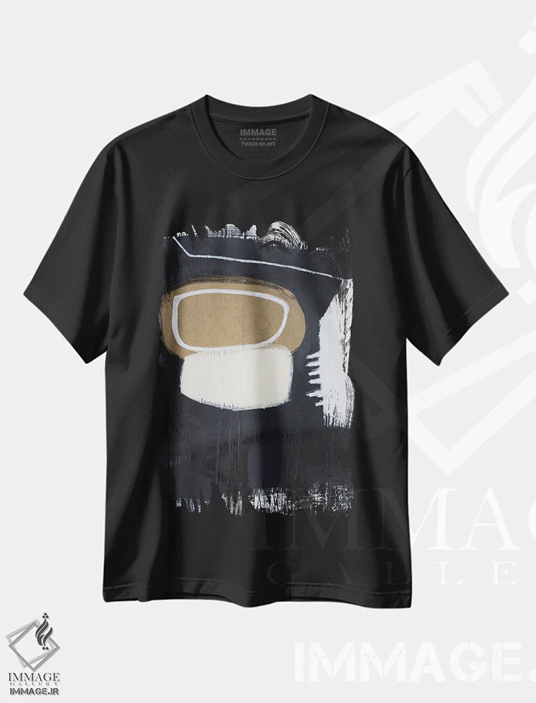 تیشرت مشکی طرح دار سیاستمدار ۱ اثر جی لاندو | فروشگاه ایماژ
