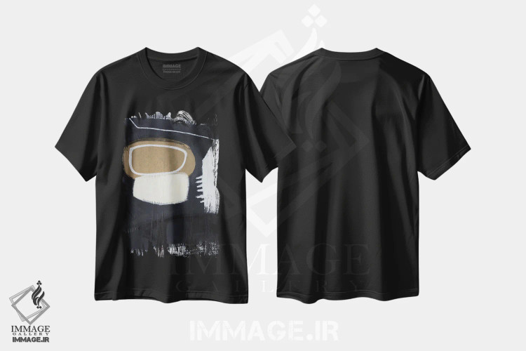 تیشرت مشکی طرح دار سیاستمدار ۱ اثر جی لاندو | فروشگاه ایماژ