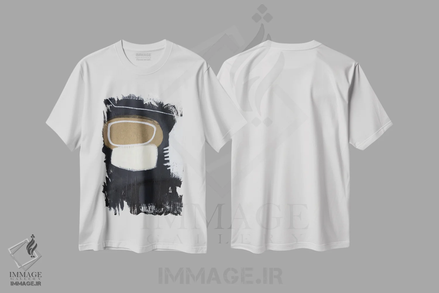 تیشرت سفید طرح دار سیاستمدار ۱ اثر جی لاندو | immage.ir