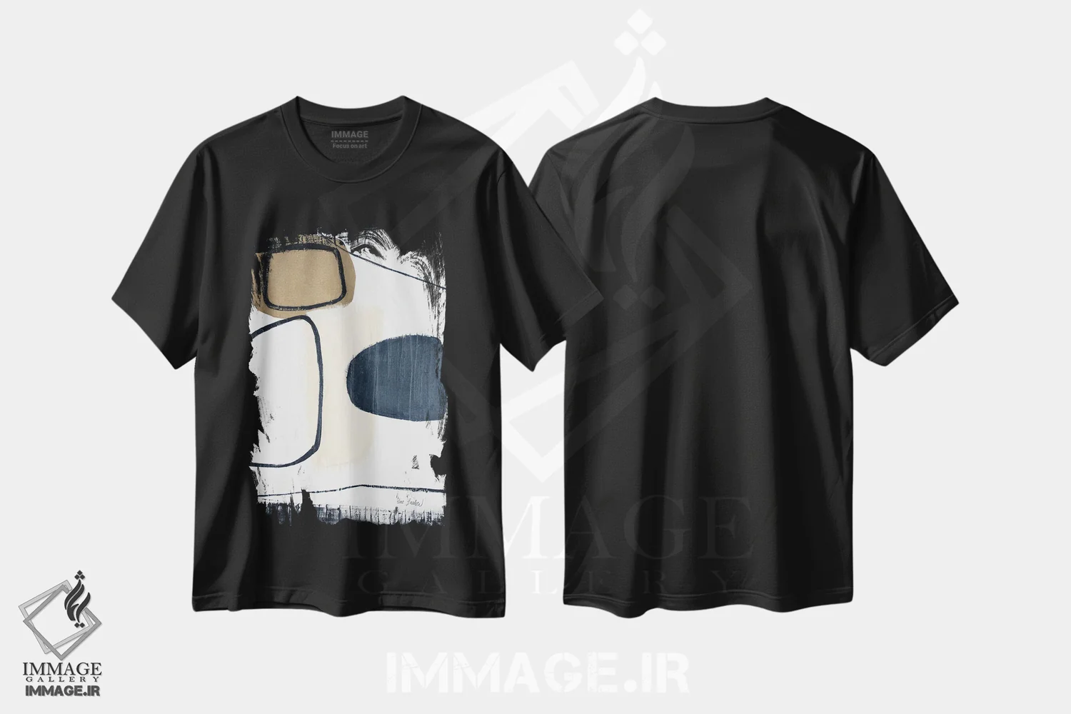 تیشرت مشکی طرح دار سیاستمدار ۲ اثر جی لاندو | immage.ir