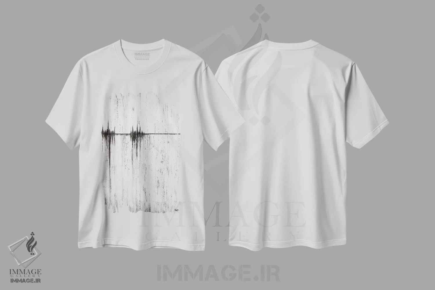 تیشرت سفید طرح دار آخرین پاییز ۲ اثر جی لاندو | فروشگاه ایماژ