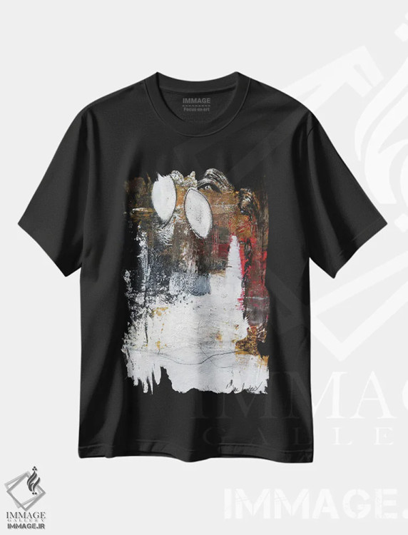 تیشرت مشکی طرح دار نژادپرستی ۲ اثر جی لاندو | immage.ir