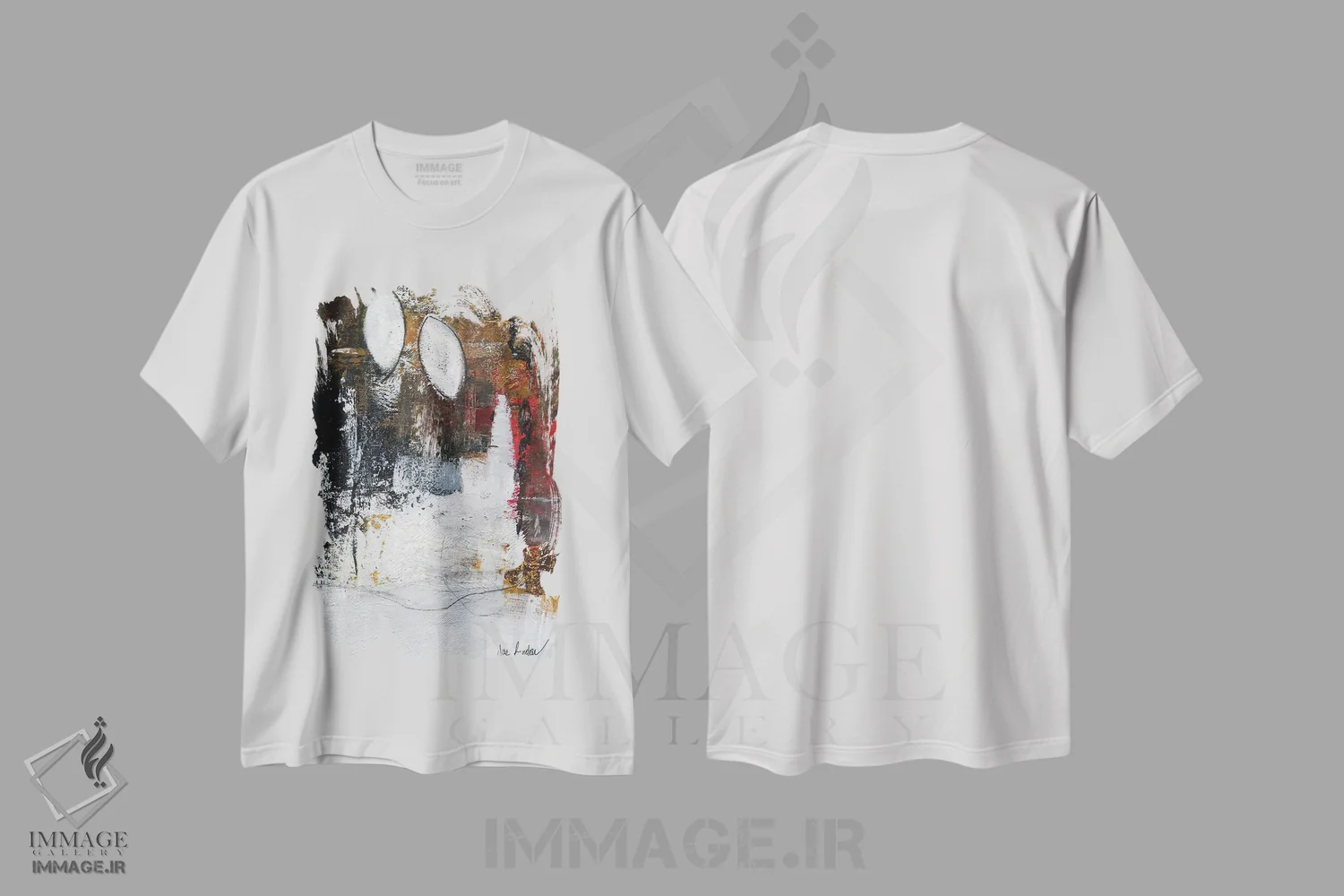 تیشرت سفید طرح دار نژادپرستی ۲ اثر جی لاندو | فروشگاه ایماژ
