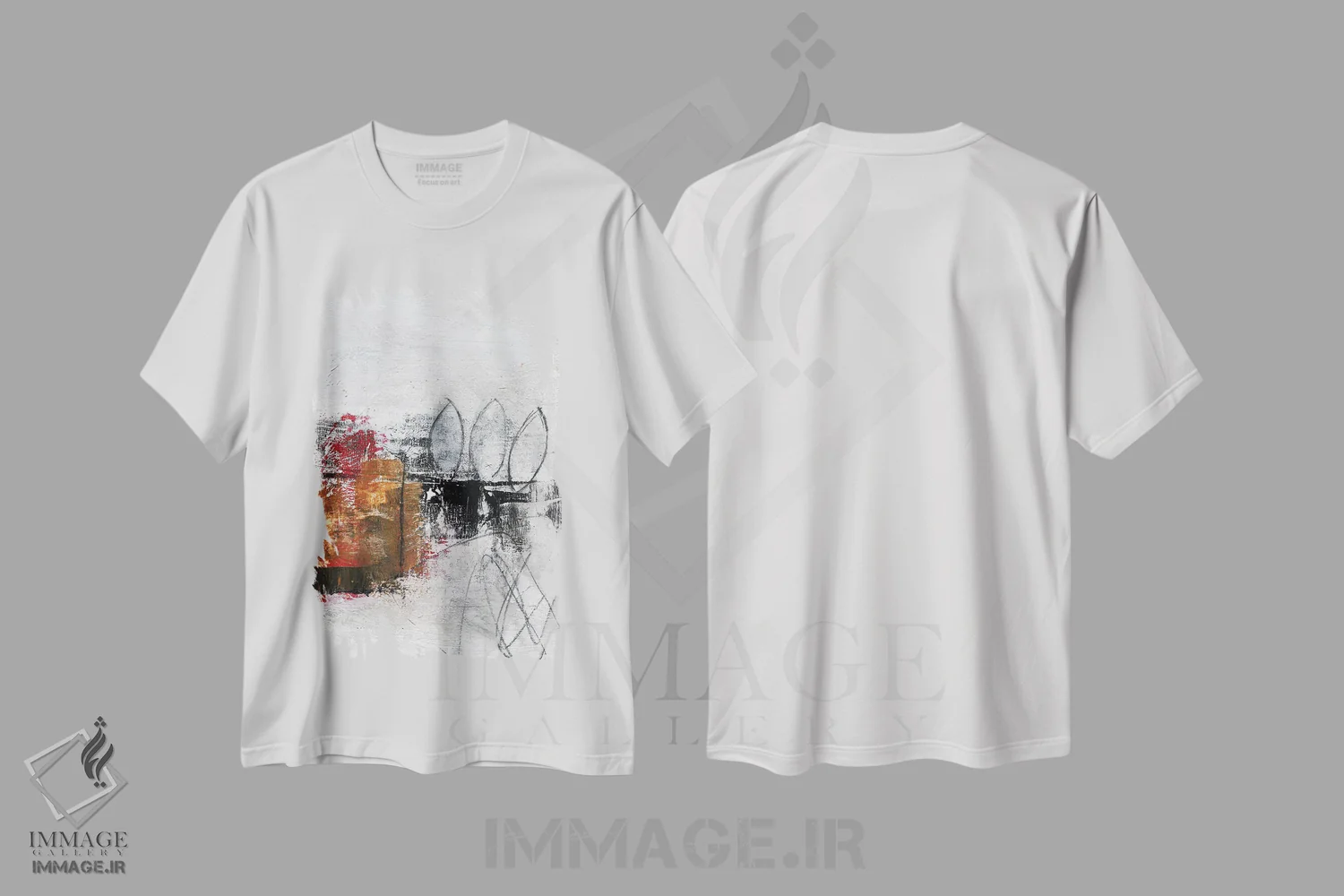 تیشرت سفید طرح دار نژادپرستی ۱ اثر جی لاندو | immage.ir