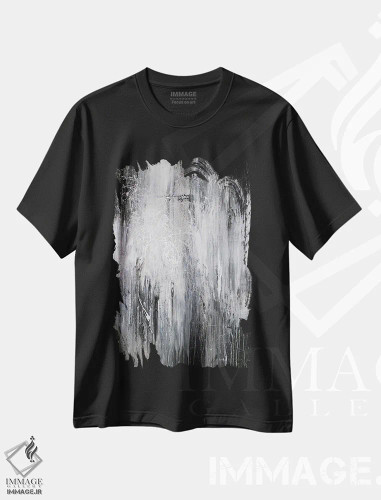 تیشرت مشکی طرح دار نبرد اثر جی لاندو | فروشگاه ایماژ