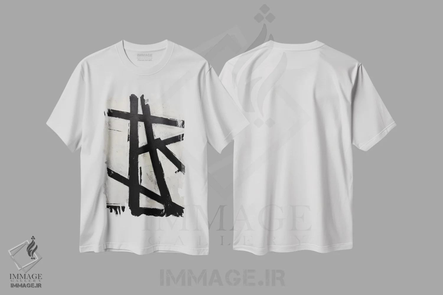 تیشرت سفید طرح دار نقشهٔ راه به سوی تو ۲ اثر جی لاندو | immage.ir