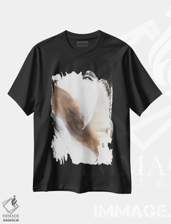 تیشرت مشکی طرح دار این لحظه اکنون اثر سیسی چونگ | فروشگاه ایماژ