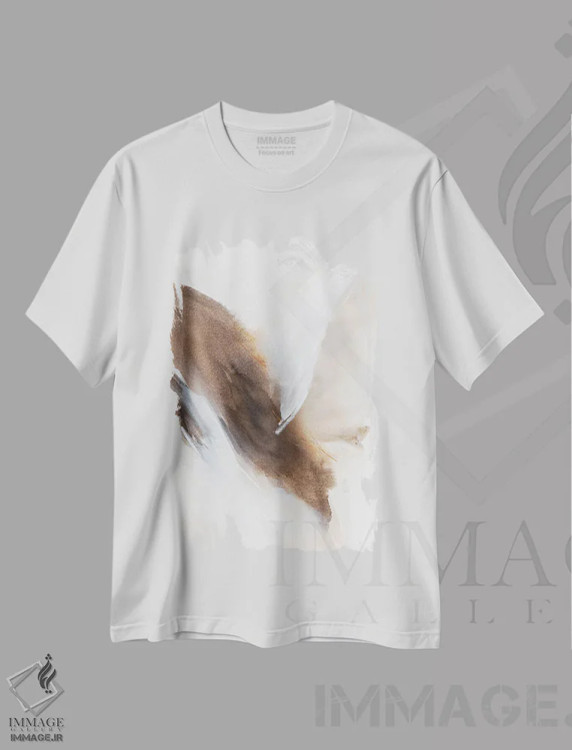 تیشرت سفید طرح دار این لحظه اکنون اثر سیسی چونگ | immage.ir