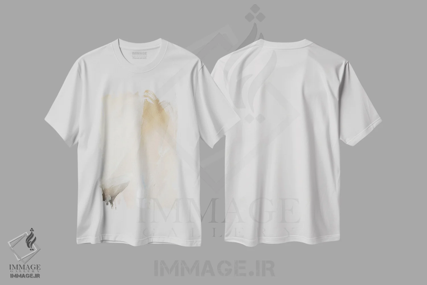 تیشرت سفید طرح دار سایه های سرگردان ۱ اثر سیسی چونگ | فروشگاه ایماژ