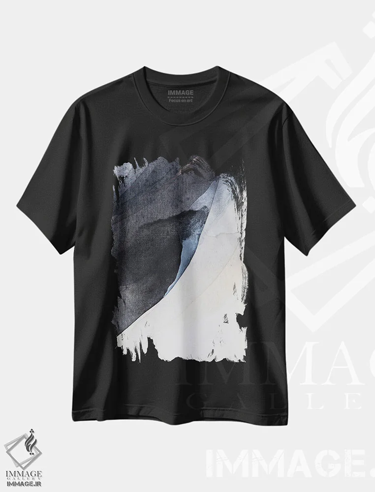 تیشرت مشکی طرح دار نفس کشیدن در این لحظه ۵ اثر سیسی چونگ | immage.ir