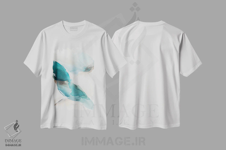 تیشرت سفید طرح دار وقتی دنیا آرام می شود اثر سیسی چونگ | immage.ir