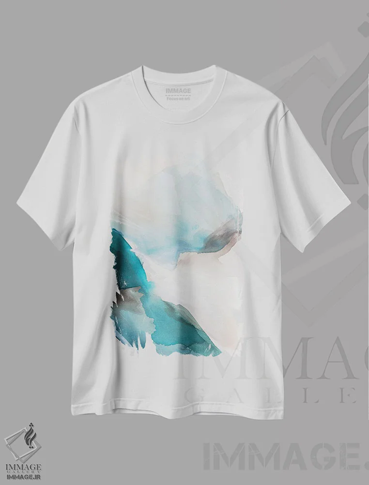 تیشرت سفید طرح دار وقتی دنیا آرام می شود ۱ اثر سیسی چونگ | immage.ir