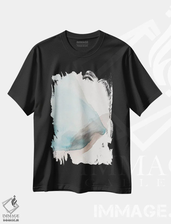 تیشرت مشکی طرح دار وقتی دنیا آرام می شود ۶ اثر سیسی چونگ | immage.ir