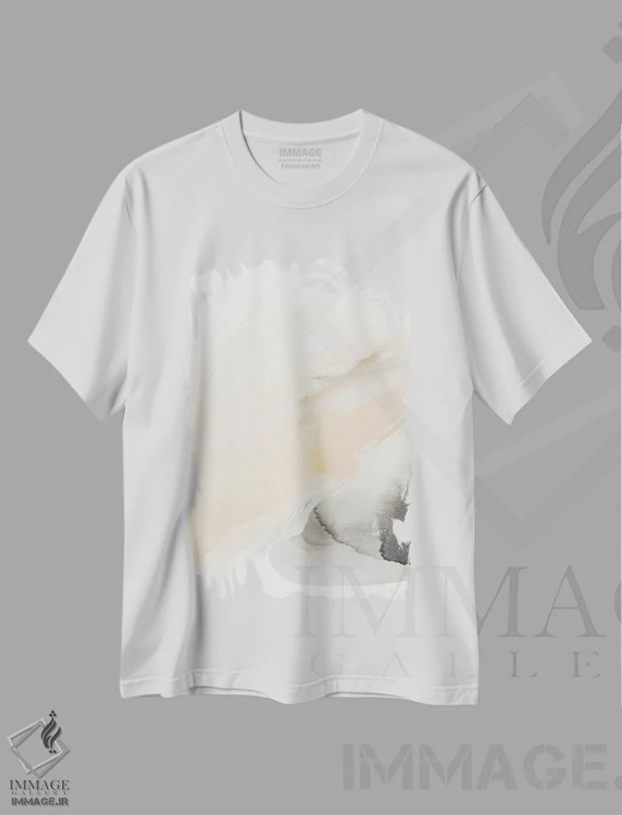 تیشرت سفید طرح دار نغمه های آرامش ۴ اثر سیسی چونگ | immage.ir