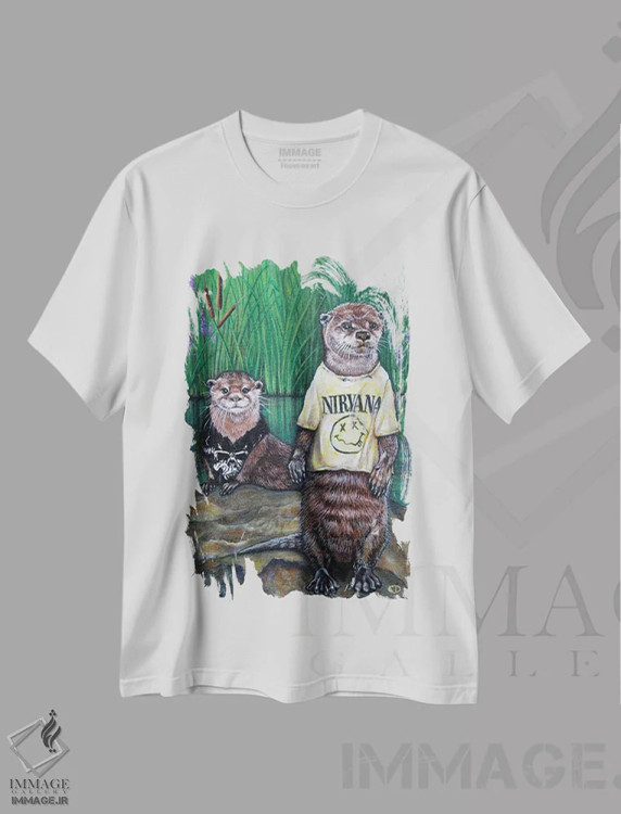 تیشرت سفید طرح دار سمورهای نسل X اثر سیندی دودس | فروشگاه ایماژ