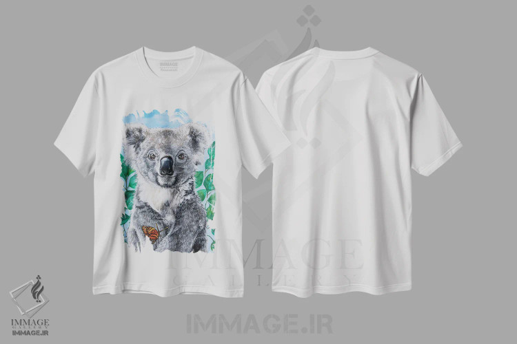 تیشرت سفید طرح دار کوالا، مدیوم اثر سیندی دودس | immage.ir