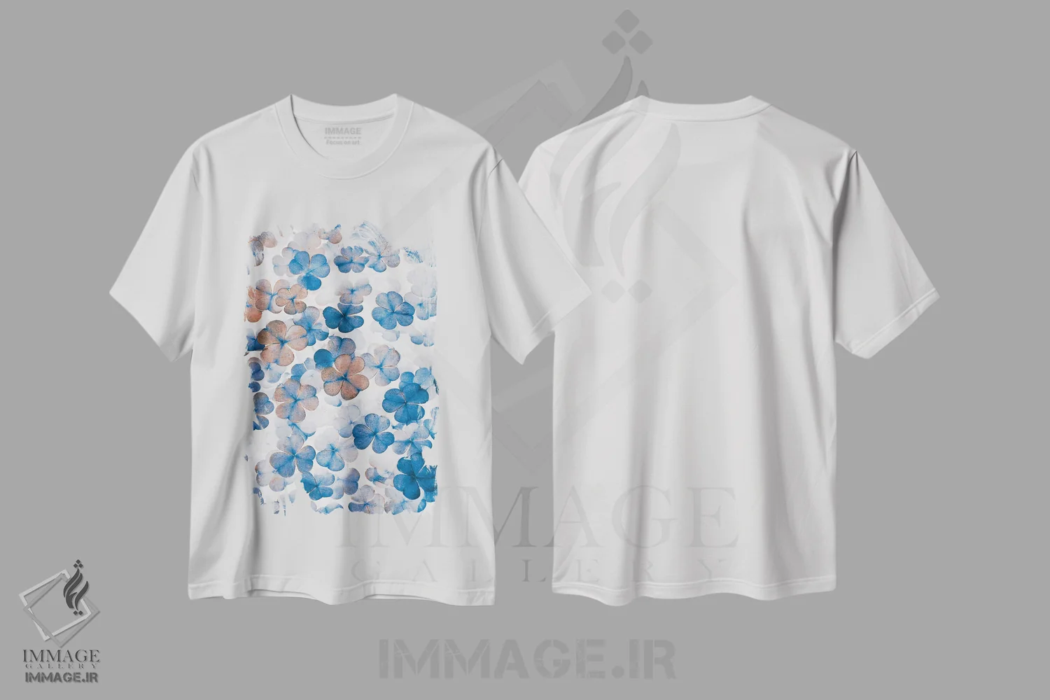 تیشرت سفید طرح دار شبدر، تزئینی اثر کلودیا دروسرت | immage.ir