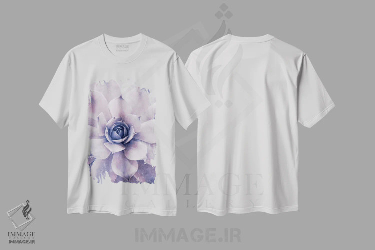 تیشرت سفید طرح دار معما، تزئینی اثر کلودیا دروسرت | فروشگاه ایماژ