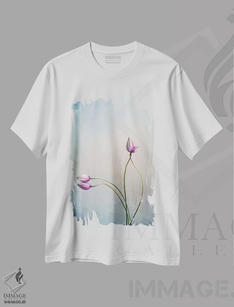 تیشرت سفید طرح دار عشق، مدیوم اثر کلودیا دروسرت | فروشگاه ایماژ