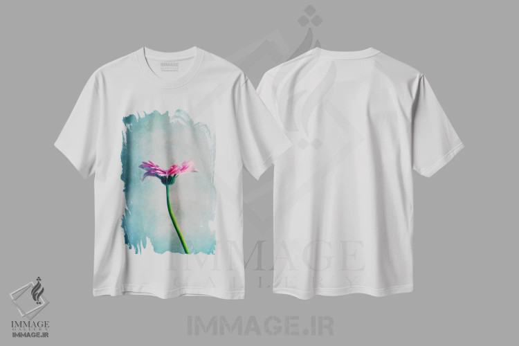 تیشرت سفید طرح دار مارگریت، مدیوم اثر کلودیا دروسرت | immage.ir