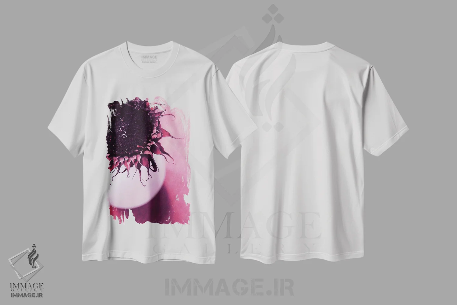 تیشرت سفید طرح دار روز من VII، مدیوم اثر کلودیا دروسرت | فروشگاه ایماژ