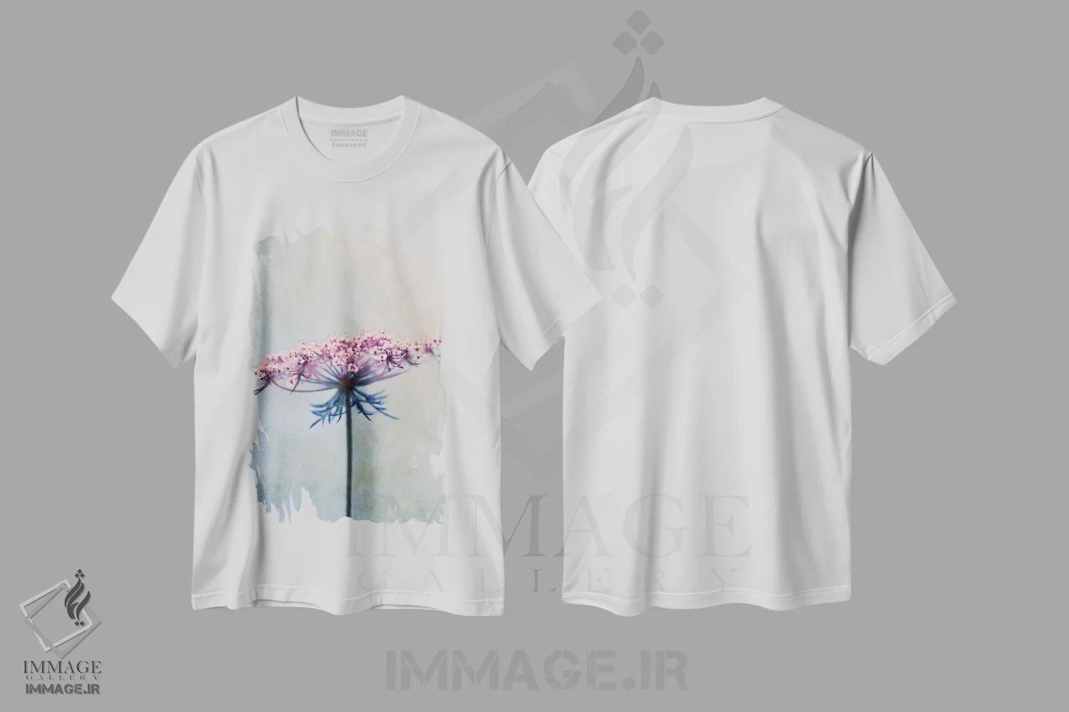 تیشرت سفید طرح دار هویج وحشی II، مدیوم اثر کلودیا دروسرت | immage.ir