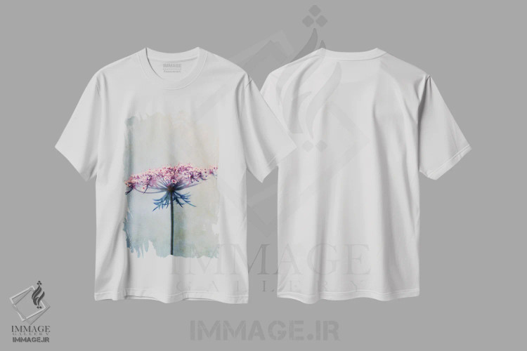 تیشرت سفید طرح دار هویج وحشی II، مدیوم اثر کلودیا دروسرت | immage.ir