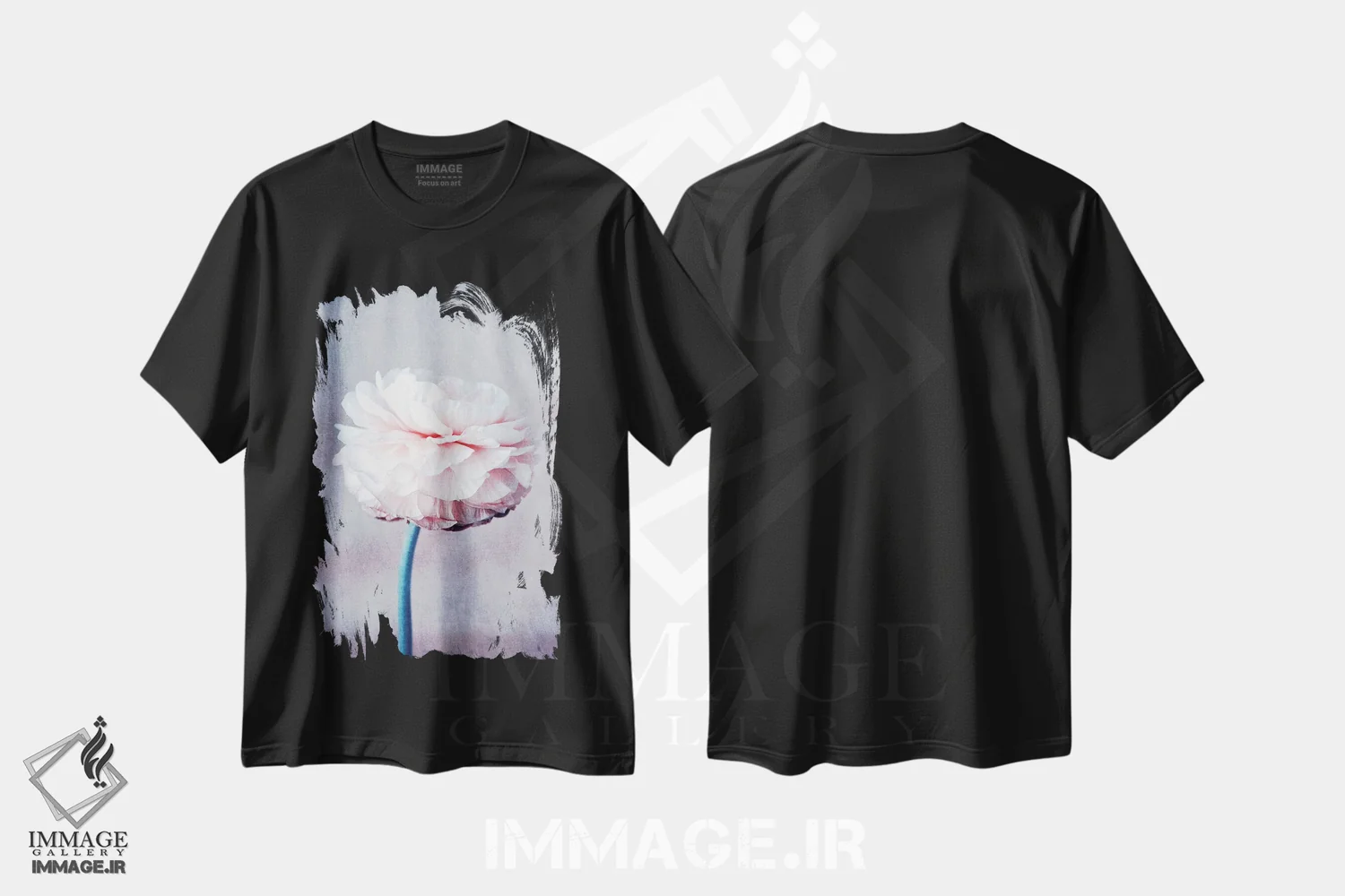 تیشرت مشکی طرح دار خیال پردازی، عکاسی ماکرو اثر کلودیا دروسرت | فروشگاه ایماژ