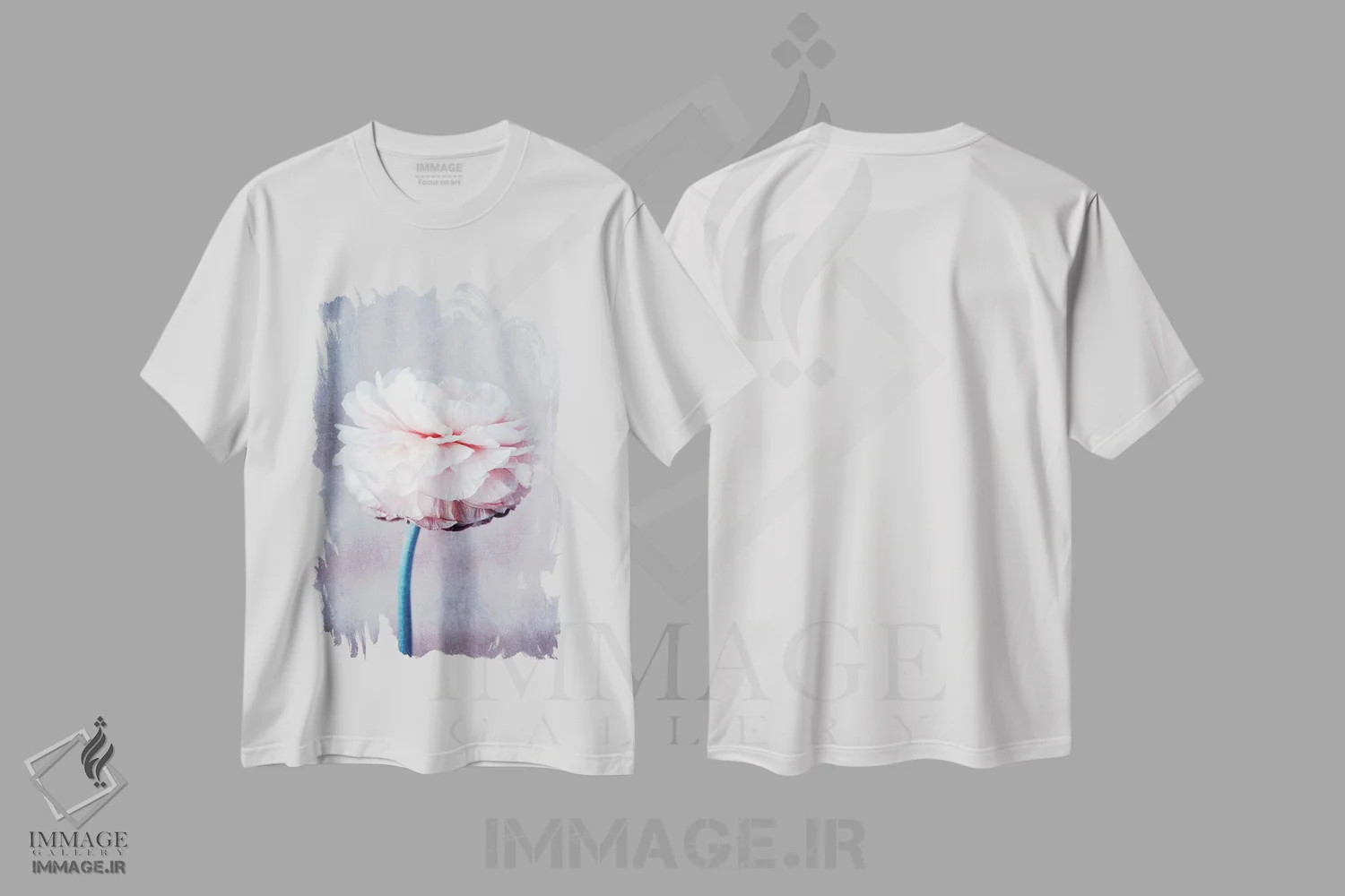 تیشرت سفید طرح دار خیال پردازی، عکاسی ماکرو اثر کلودیا دروسرت | immage.ir