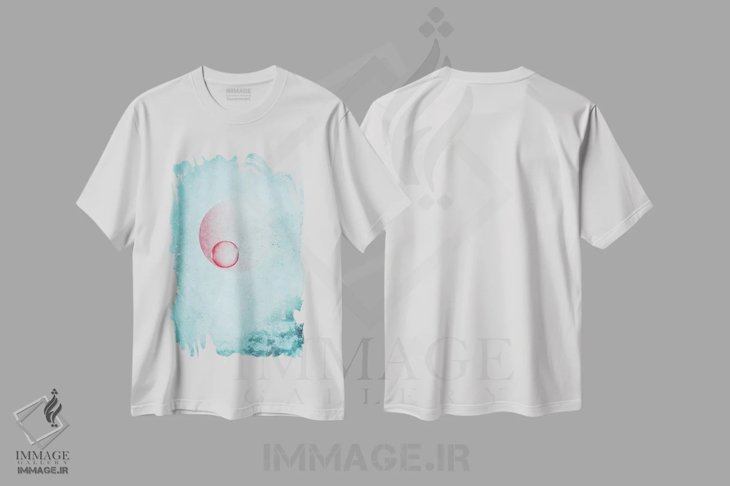 تیشرت سفید طرح دار شروع مجدد، مدیوم اثر کلودیا دروسرت | immage.ir