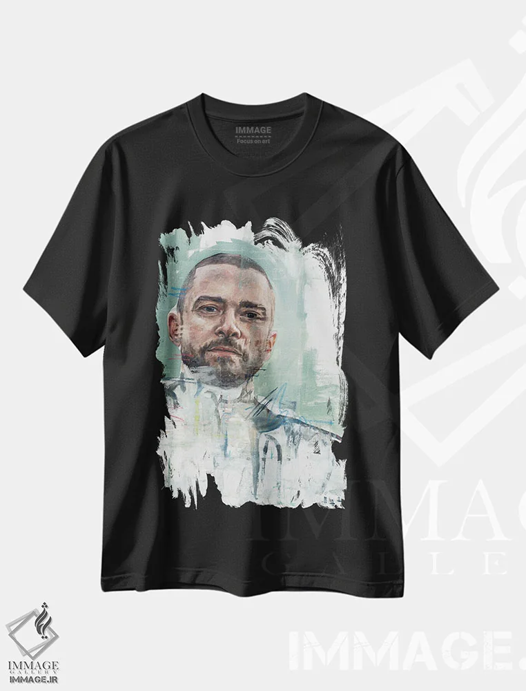 تیشرت مشکی طرح دار تیمبرلیک، هنر فاخر معاصر اثر کدی سن | immage.ir